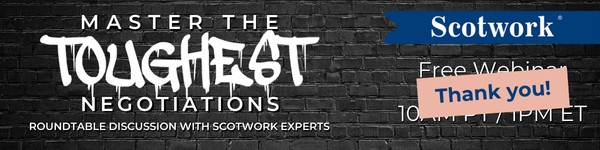 Scotwork: Master the Toughest Negotiations Thank You Banner